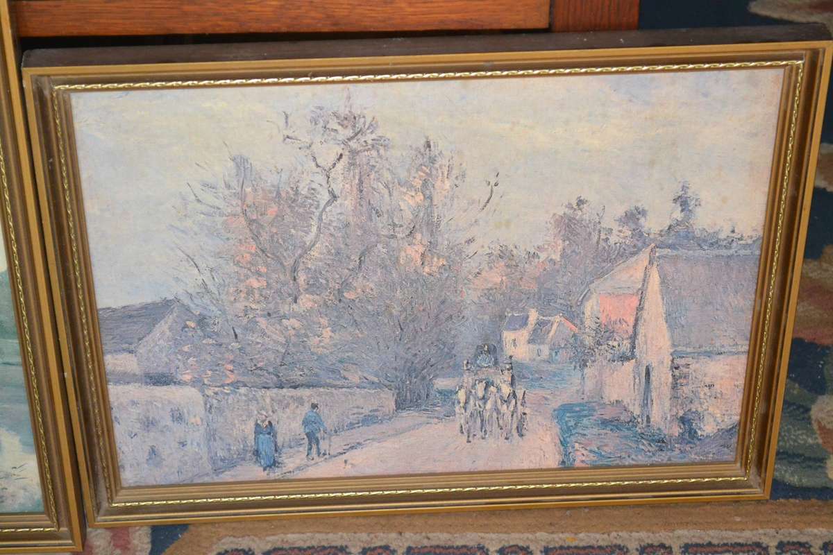 Set of Three Vintage Original Paintings