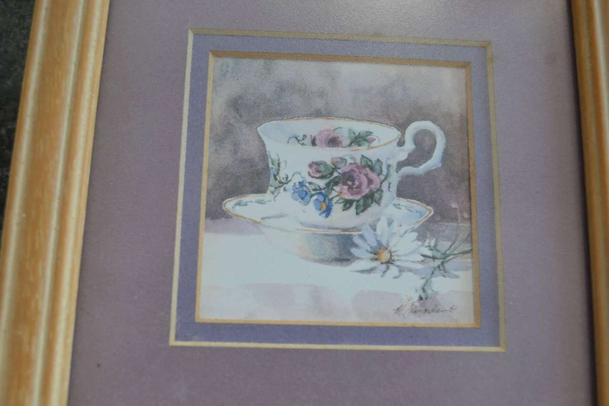 Floral Water Colours x 4 - Maureen  Dott and Marilyn  Simandle