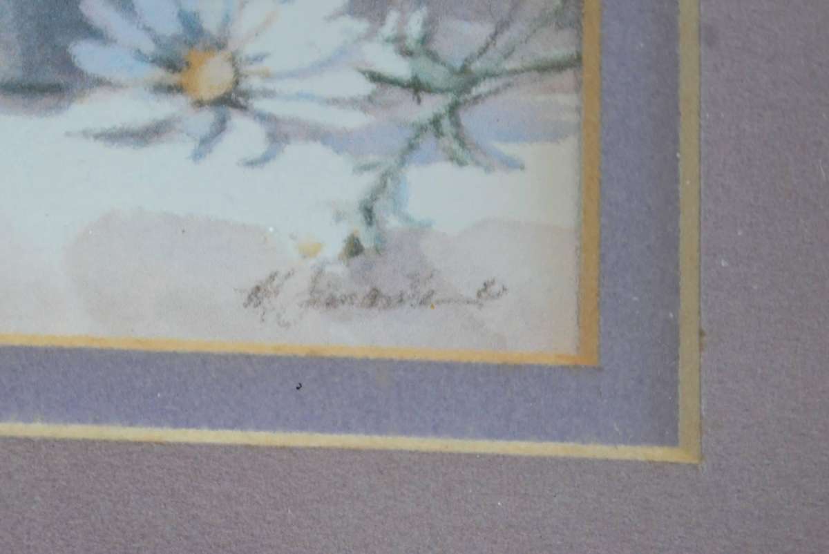 Floral Water Colours x 4 - Maureen  Dott and Marilyn  Simandle