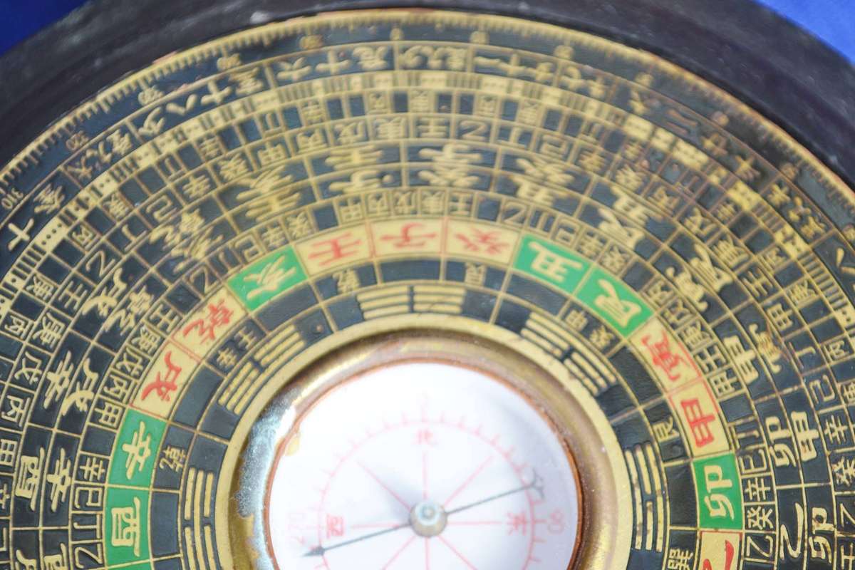 Vintage Feng Shui (Luo Pan) Compass in Case