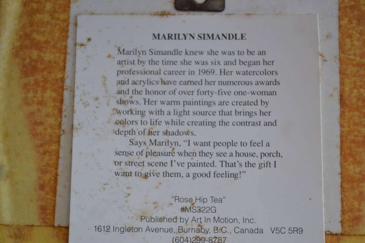 Floral Water Colours x 4 - Maureen  Dott and Marilyn  Simandle