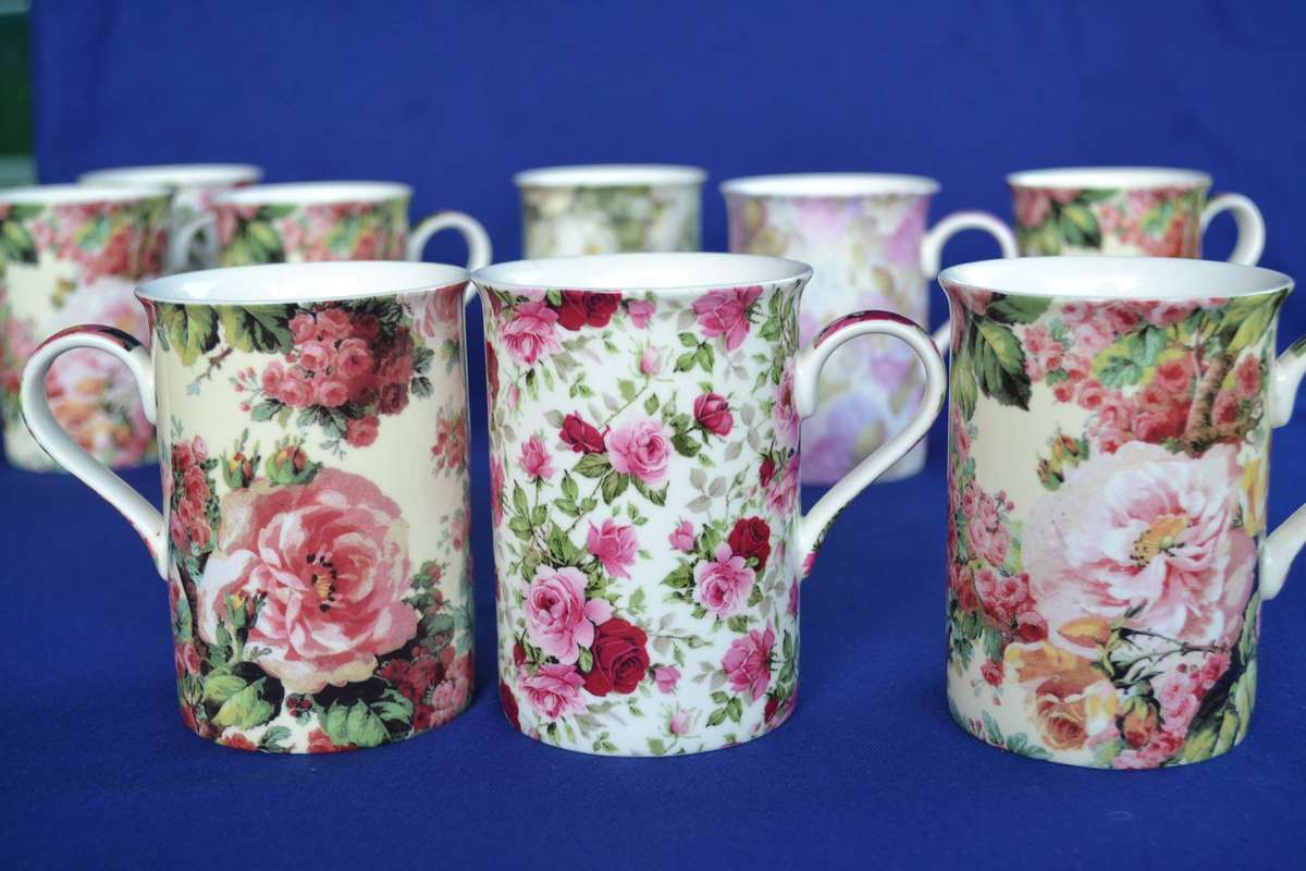 Maxwell & Williams Assorted Chintz Style Coffee Mugs - 9 Pieces