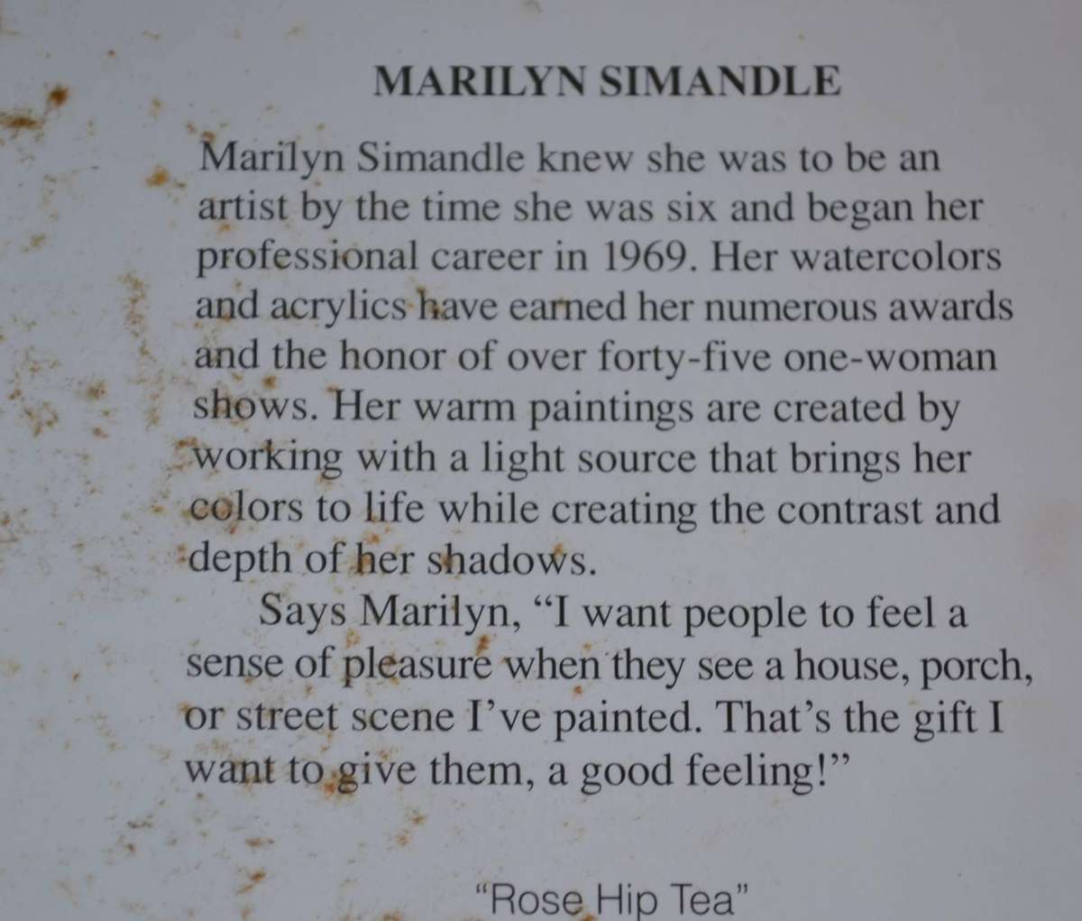 Floral Water Colours x 4 - Maureen  Dott and Marilyn  Simandle