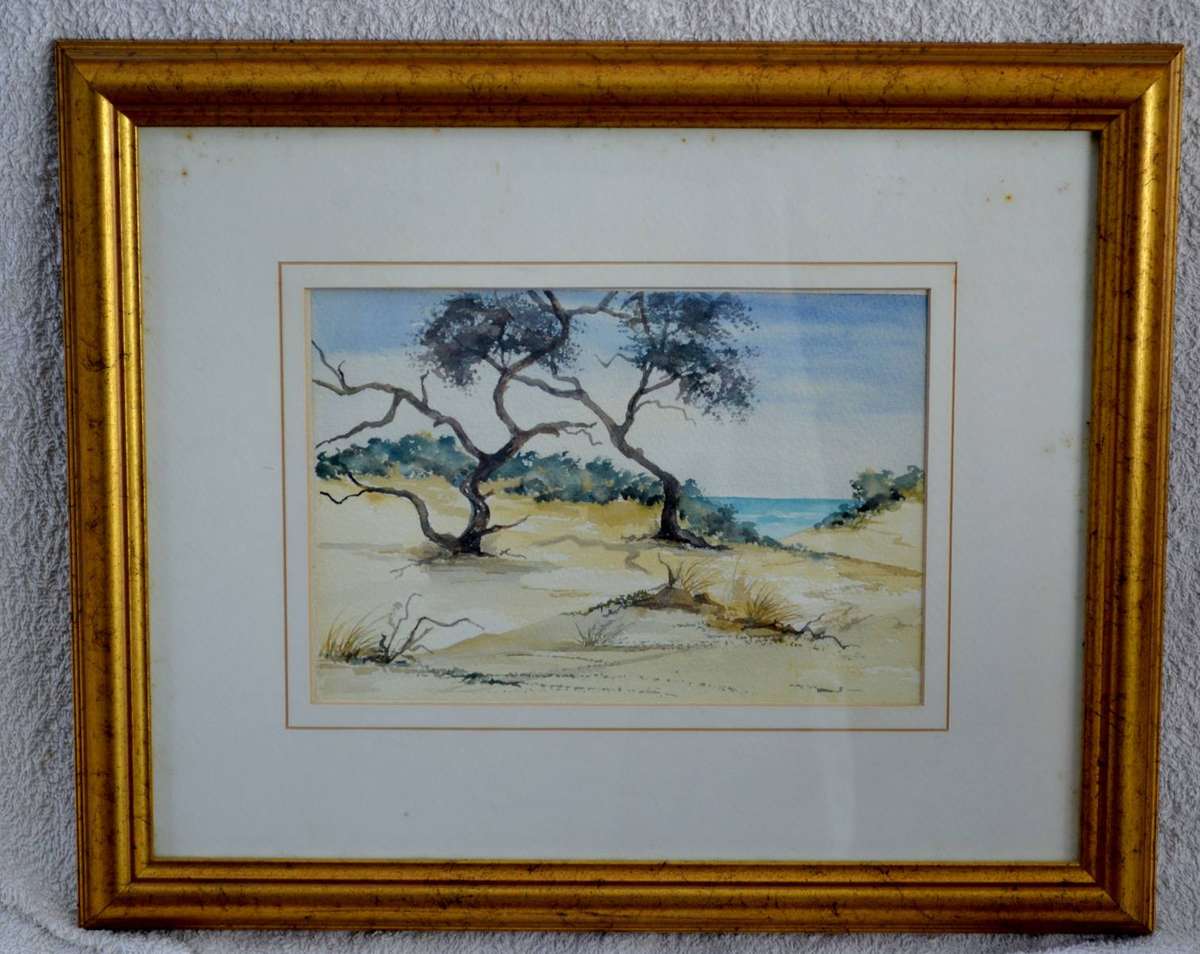 Framed watercolour Landscape