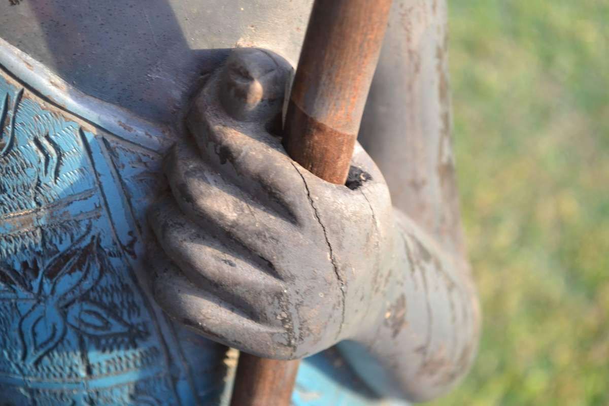 Large Maasai Woman  and Warrior - Morans - Heavy -40kg-Black Hardwood Carvings c1970's
