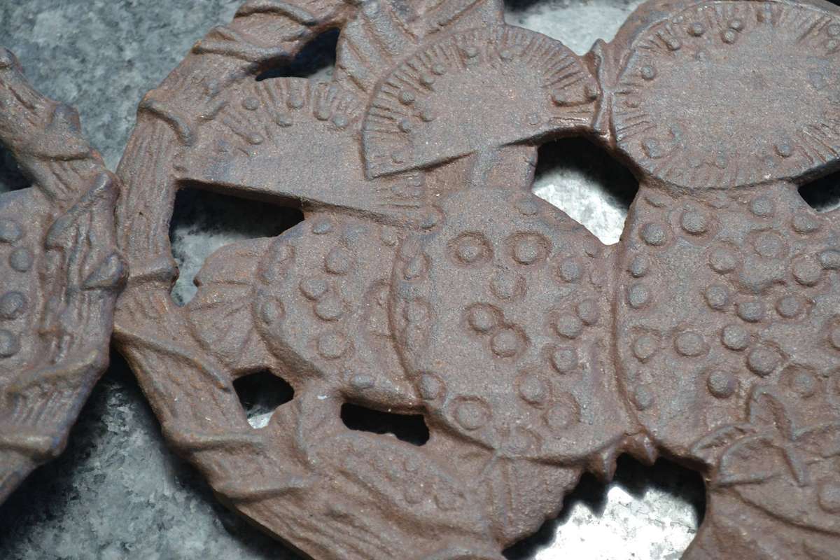 Vintage Cast Iron Trivets x 4