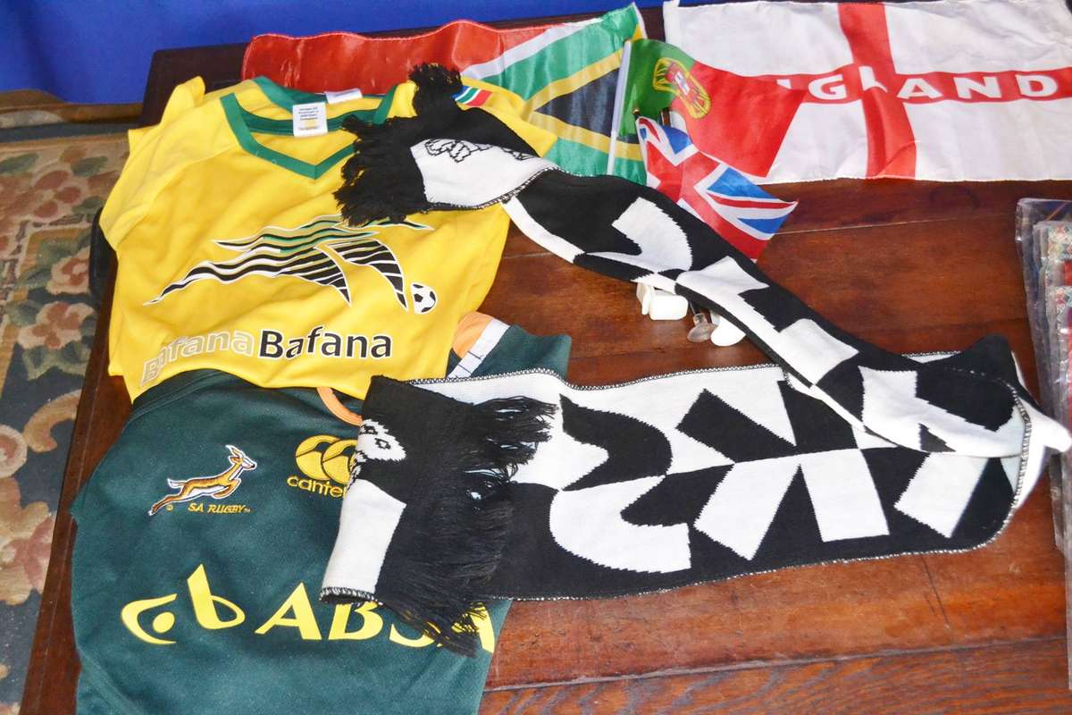 Collection of Sports Memorabilia, Supporters Shirts, Hat etc