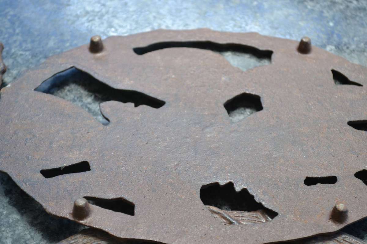 Vintage Cast Iron Trivets x 4