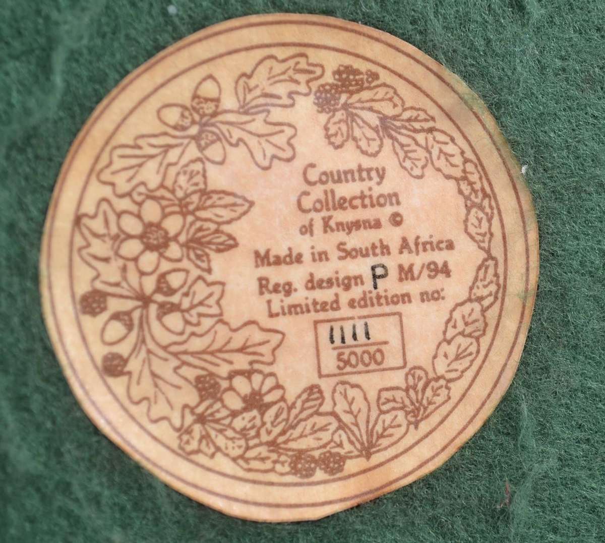 Collectable "Country Collection of Knysna" Limited Edition Country Mice