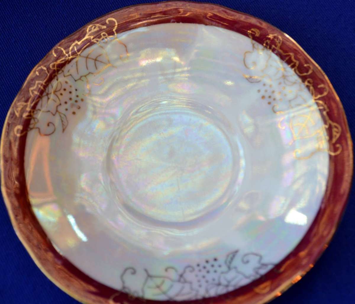 Vintage Lusterware Coffee Set - 11 Pieces