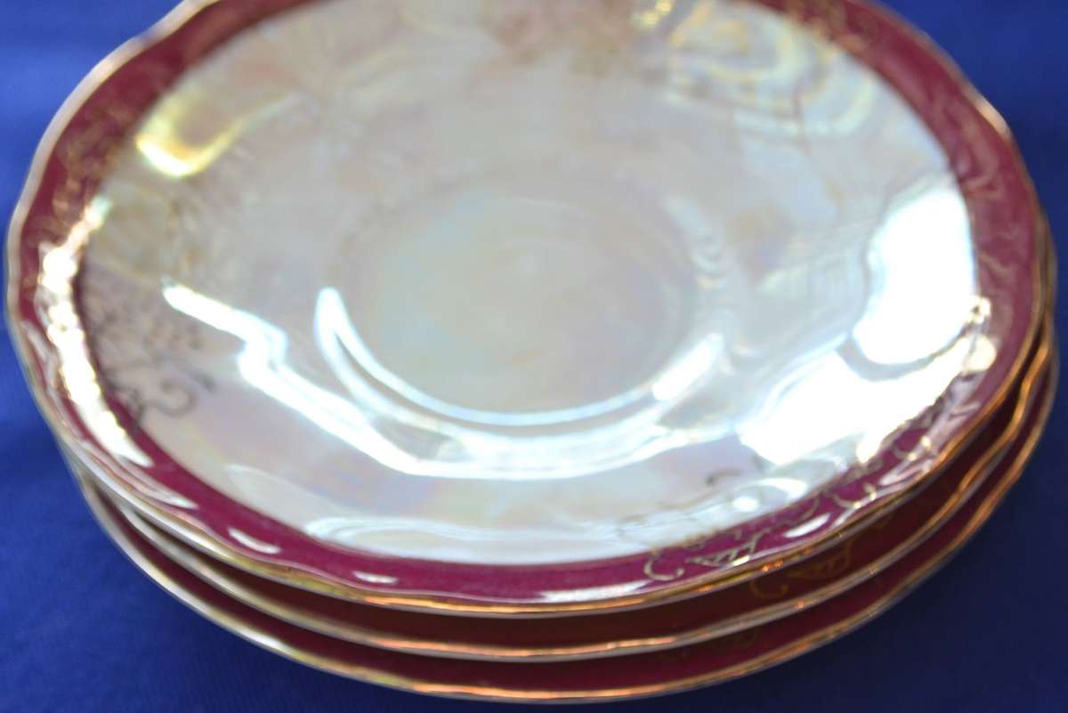 Vintage Lusterware Coffee Set - 11 Pieces