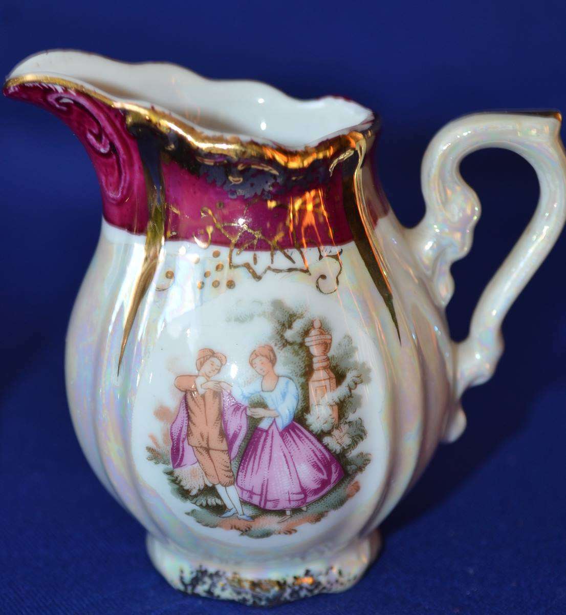 Vintage Lusterware Coffee Set - 11 Pieces