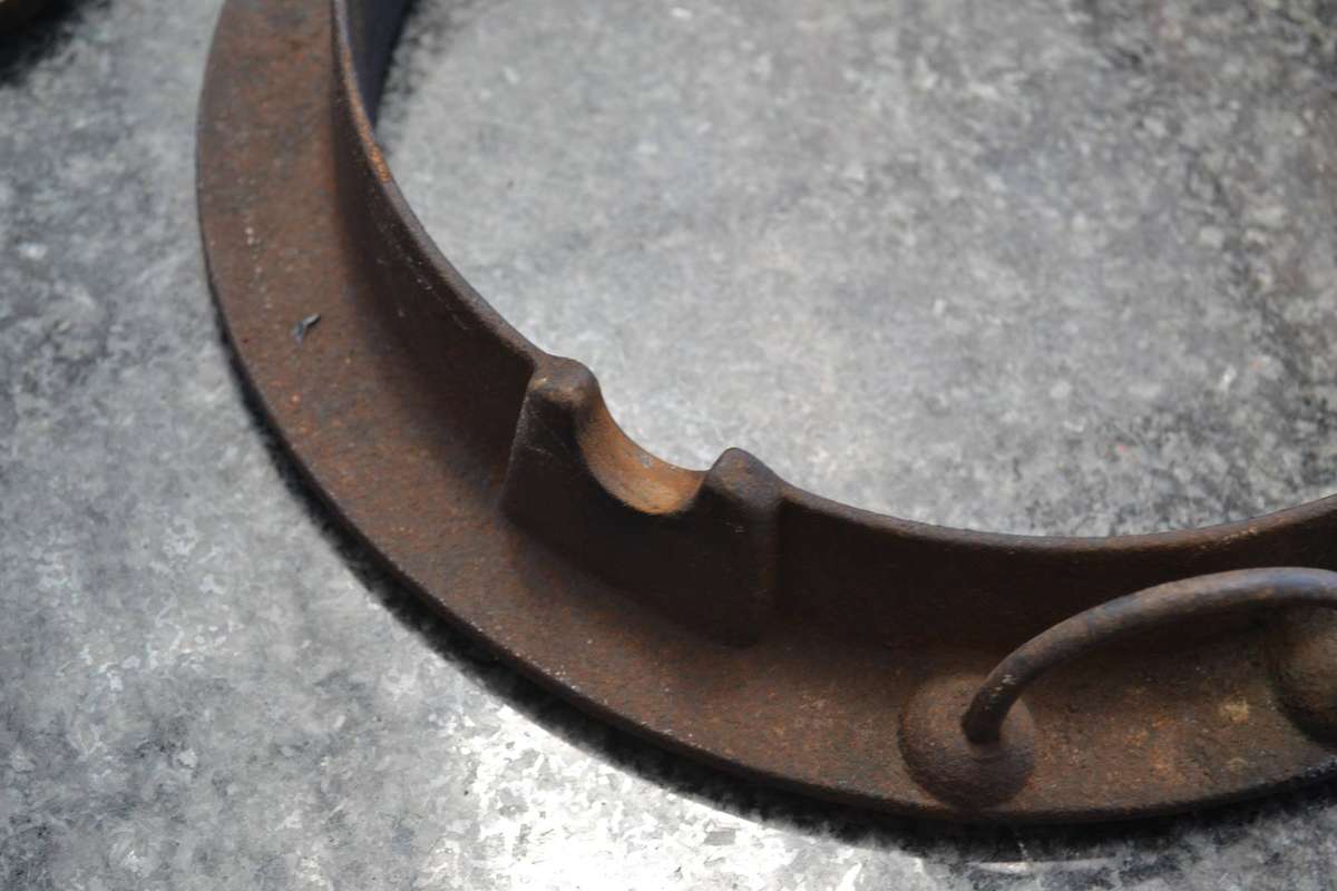 Vintage Husqvarna No 1 Cast Iron Heart Shape Waffle Iron & Cast Iron Multi Portion Fry Pan