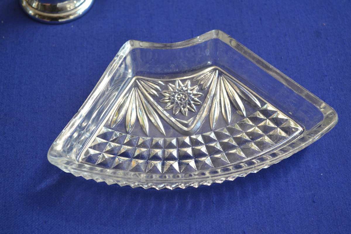 Assorted Vintage Silver Plate  and Glass Items - 8 Pieces