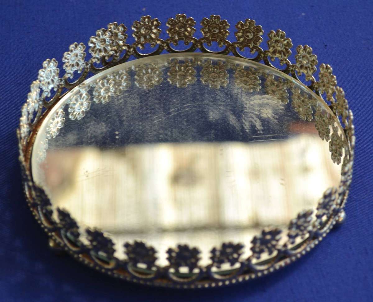 Assorted Vintage Silver Plate  and Glass Items - 8 Pieces