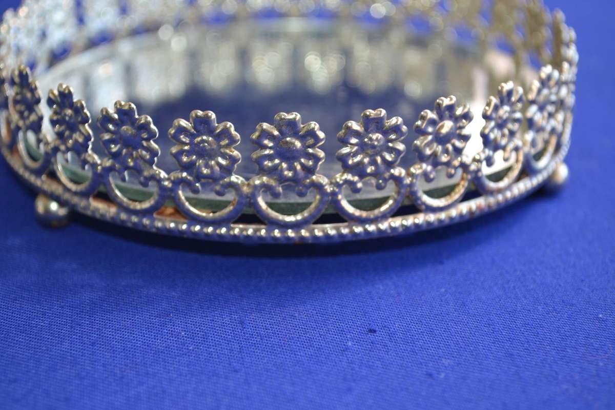 Assorted Vintage Silver Plate  and Glass Items - 8 Pieces