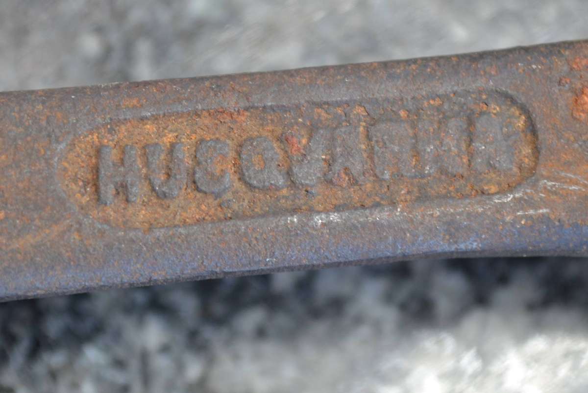 Vintage Husqvarna No 1 Cast Iron Heart Shape Waffle Iron & Cast Iron Multi Portion Fry Pan