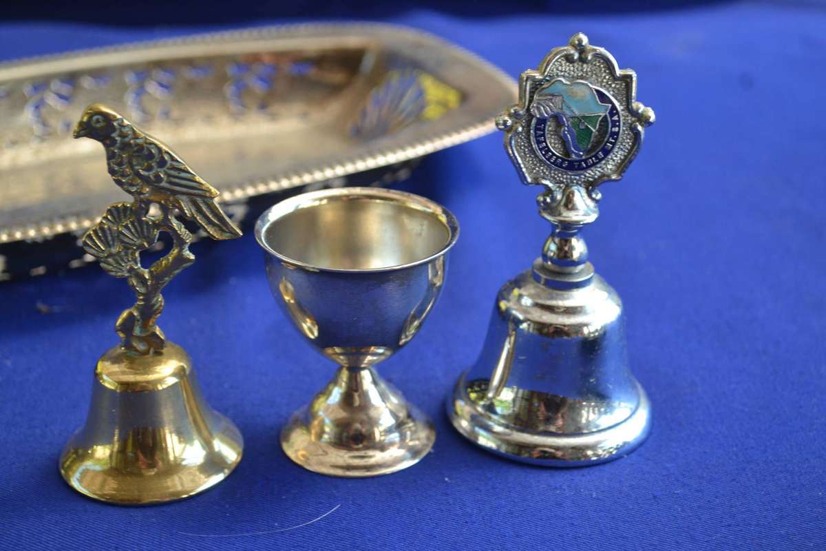Assorted Vintage Silver Plate  and Glass Items - 8 Pieces