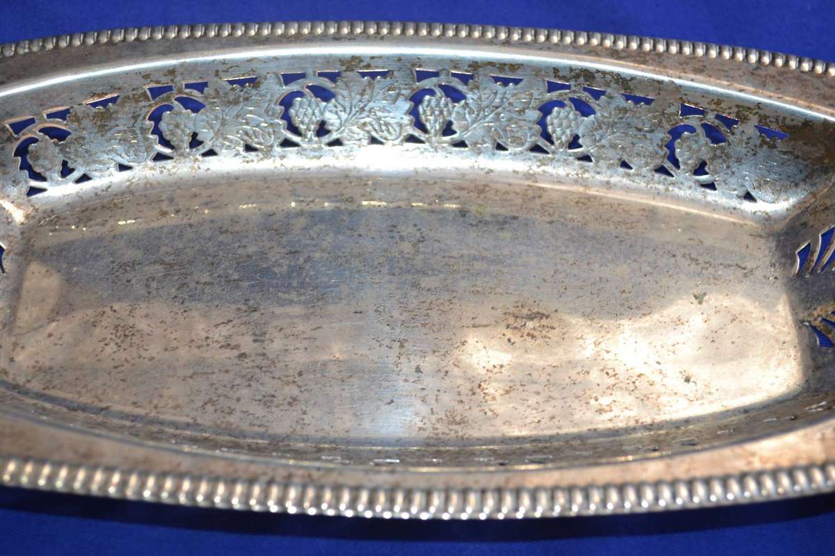 Assorted Vintage Silver Plate  and Glass Items - 8 Pieces