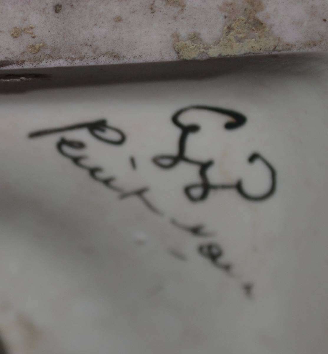 Vintage Hand Painted Limoges Urn Vase with Swan Handles