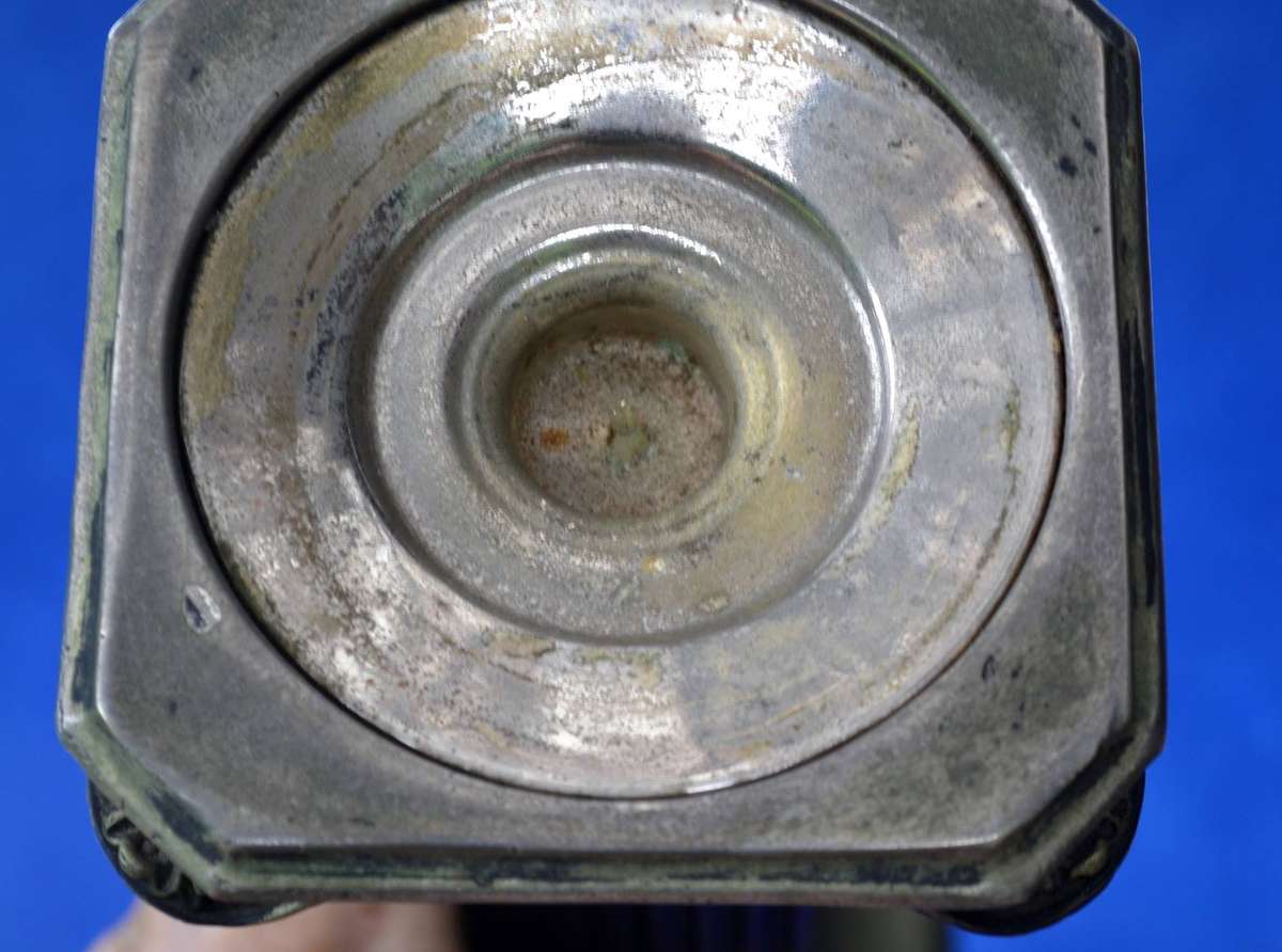 Vintage Aluminium Corinthian Column Candle Holder