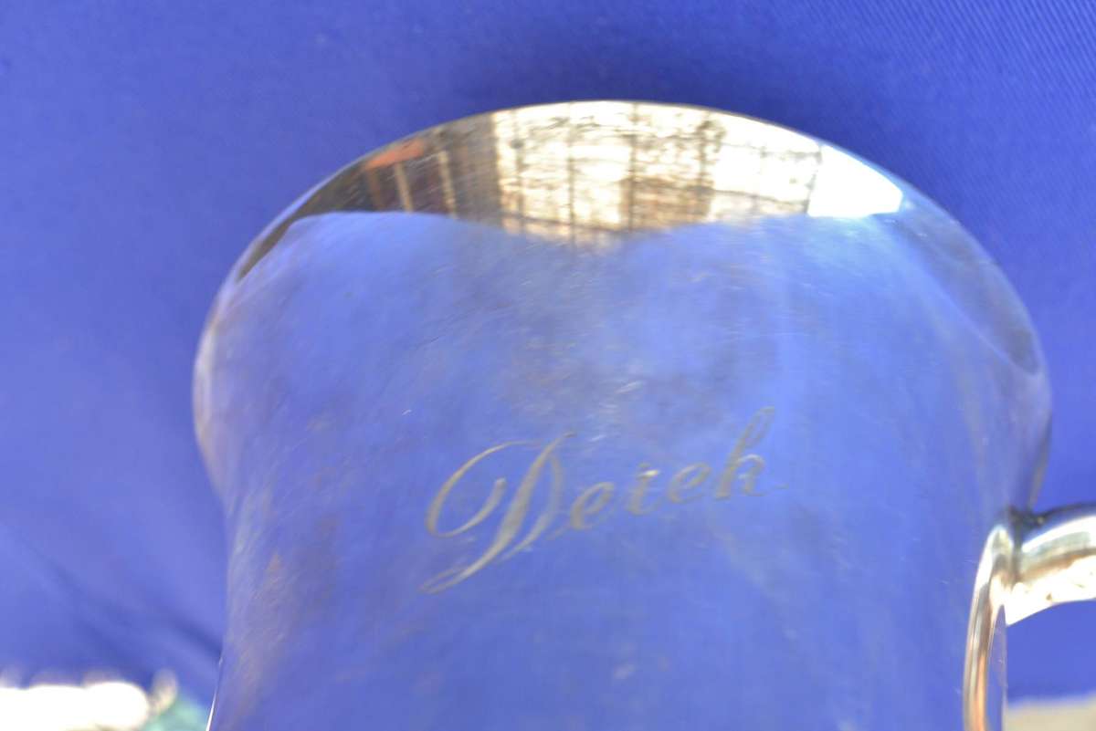 Silver Plate Tankards x 3