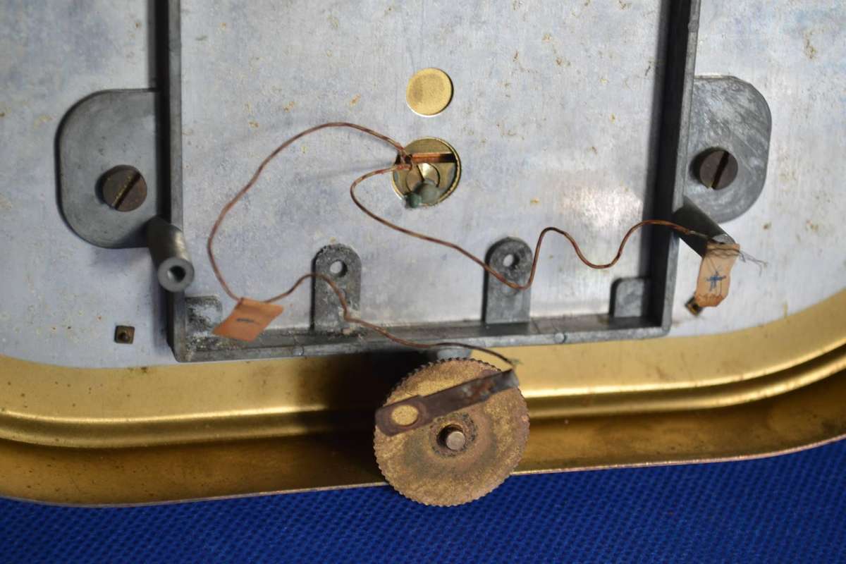 Kieninger & Obergfell West Germany Vintage Glass Dome Anniversary Mantle Clock