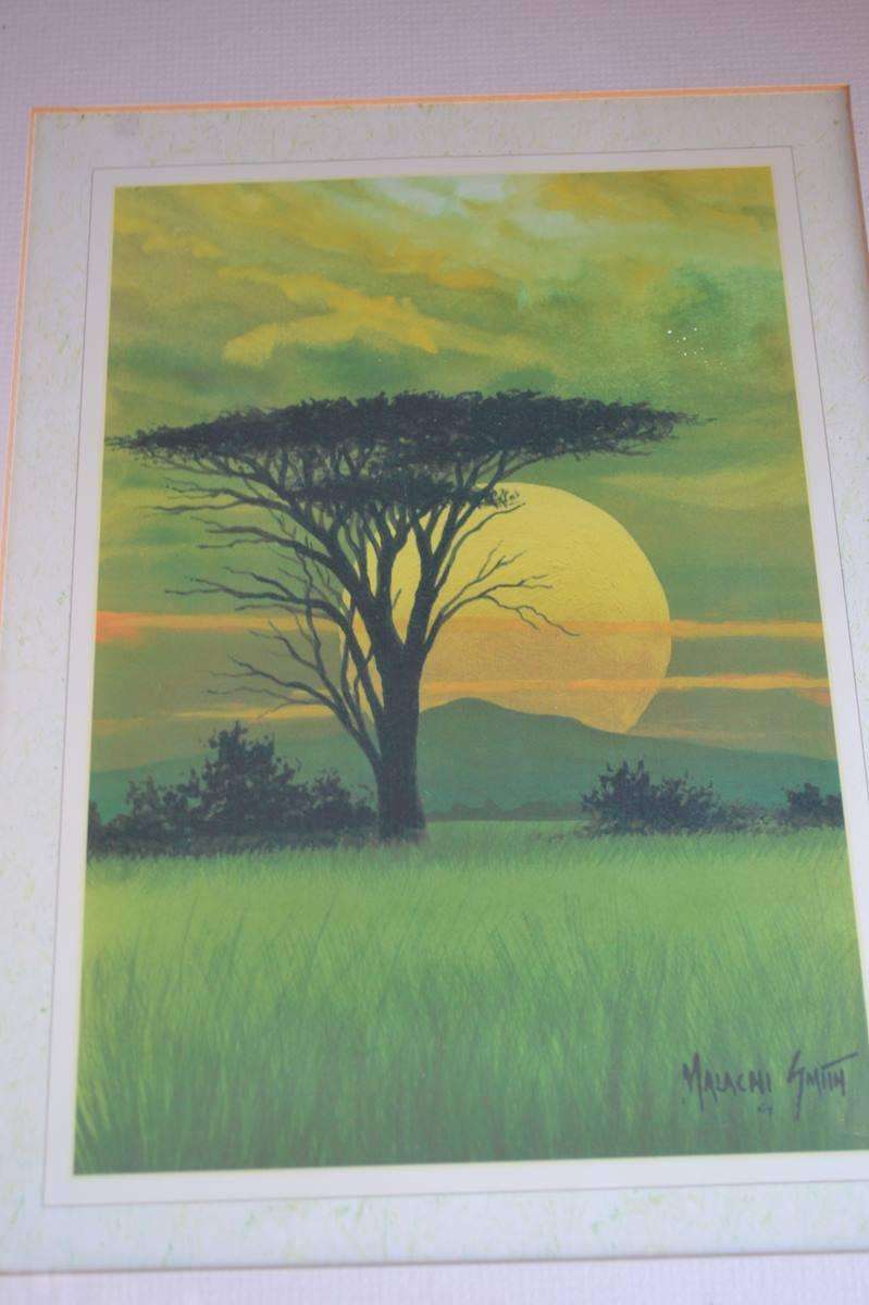 Malachi Smith - Signed by the Artist, framed behind glass