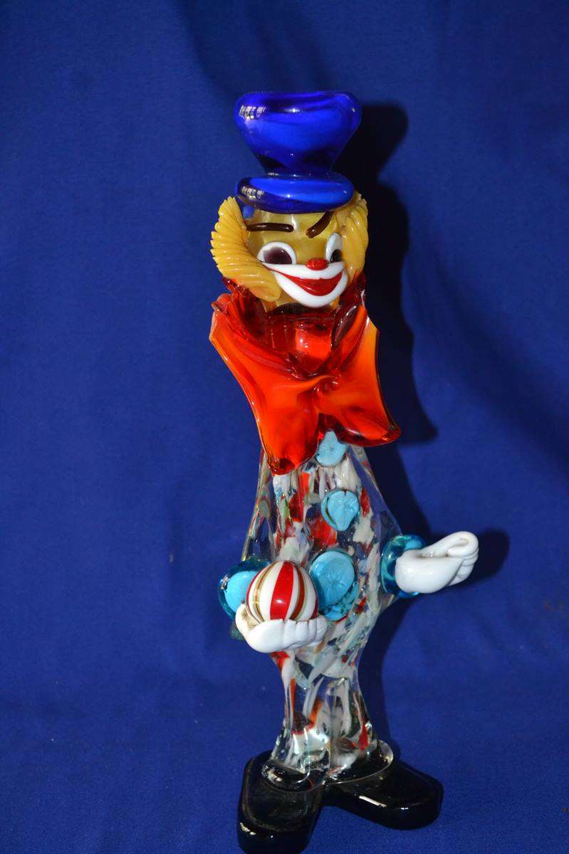 Vintage Murano Blown Venetian Glass Clown