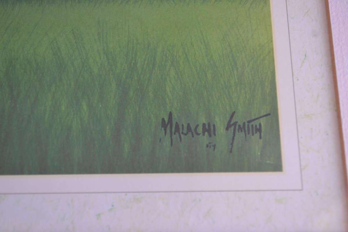 Malachi Smith - Signed by the Artist, framed behind glass