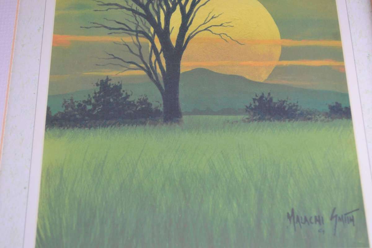 Malachi Smith - Signed by the Artist, framed behind glass