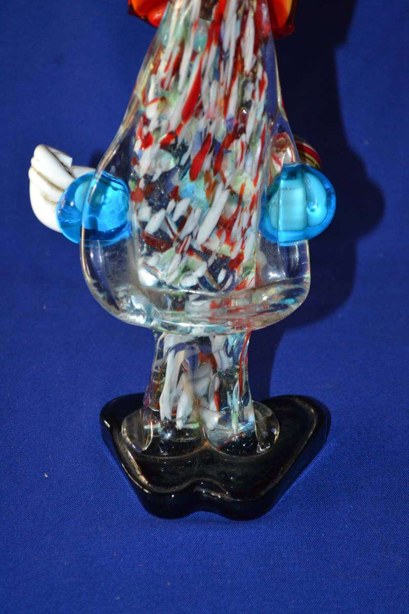 Vintage Murano Blown Venetian Glass Clown