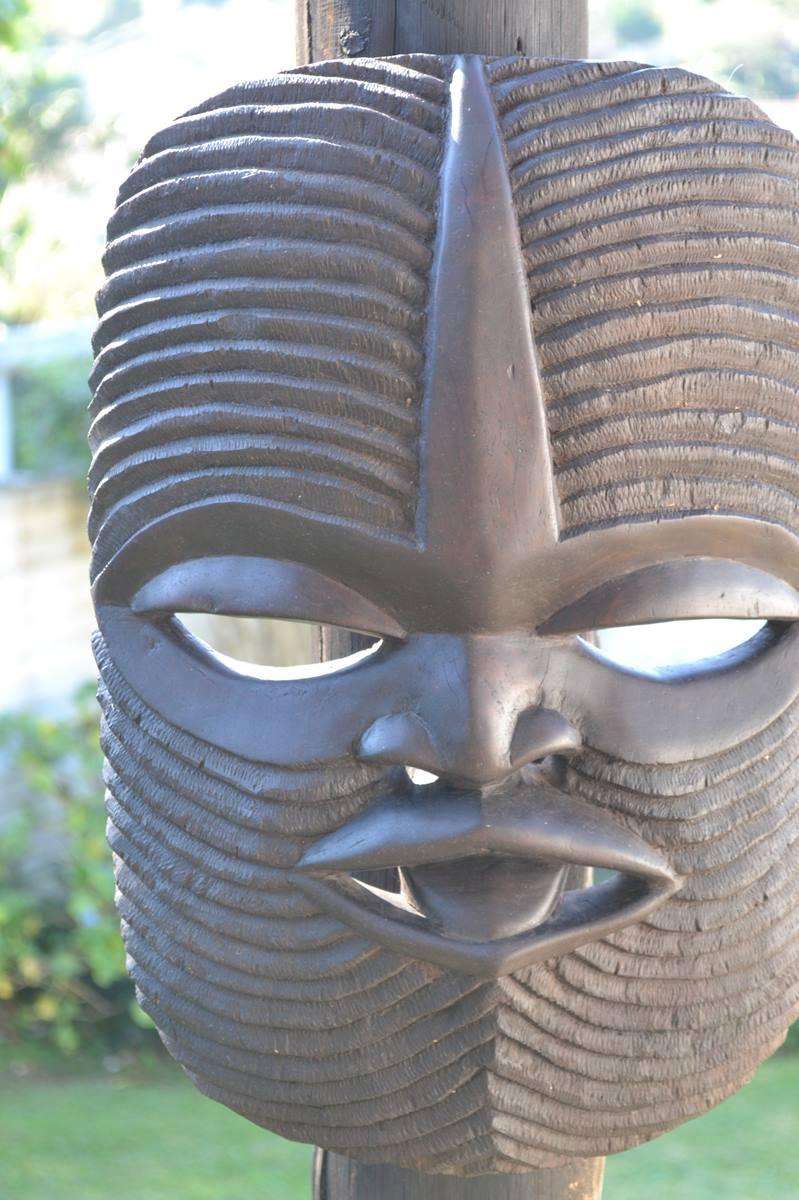 Vintage Carved Songye Mask - Central Democratic Republic of Congo