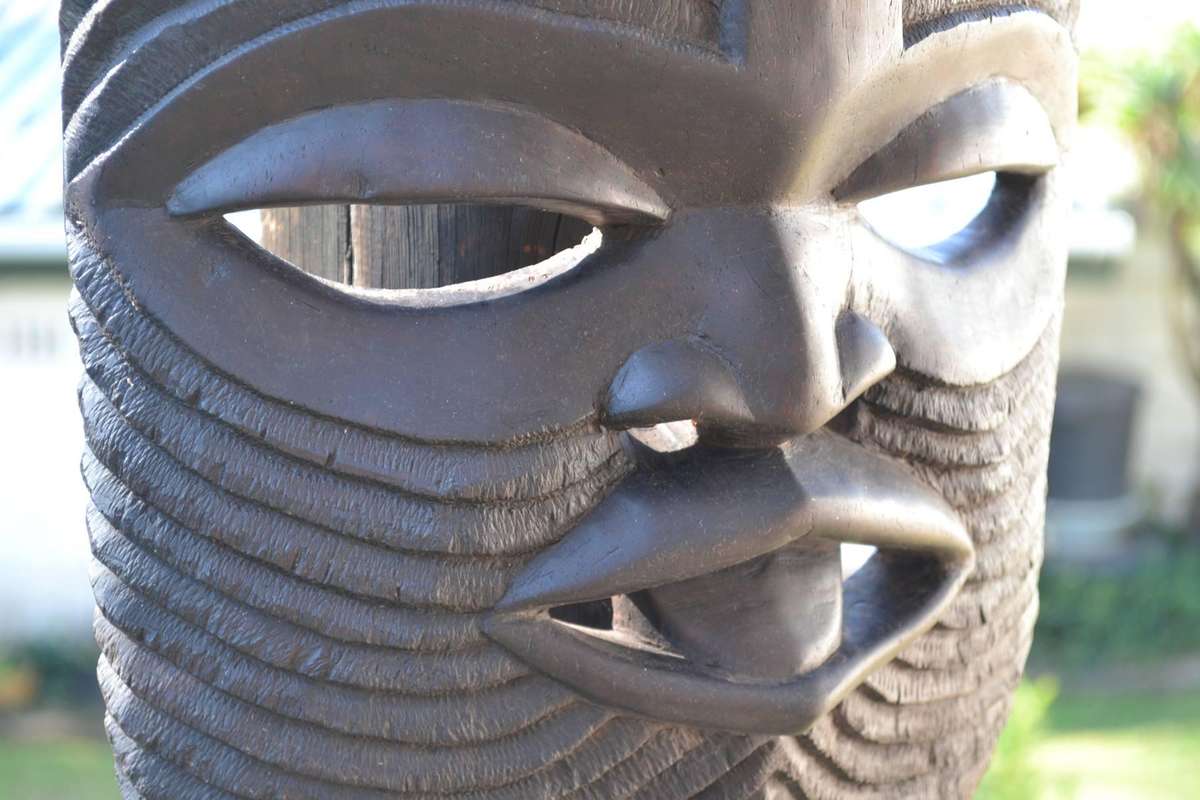 Vintage Carved Songye Mask - Central Democratic Republic of Congo