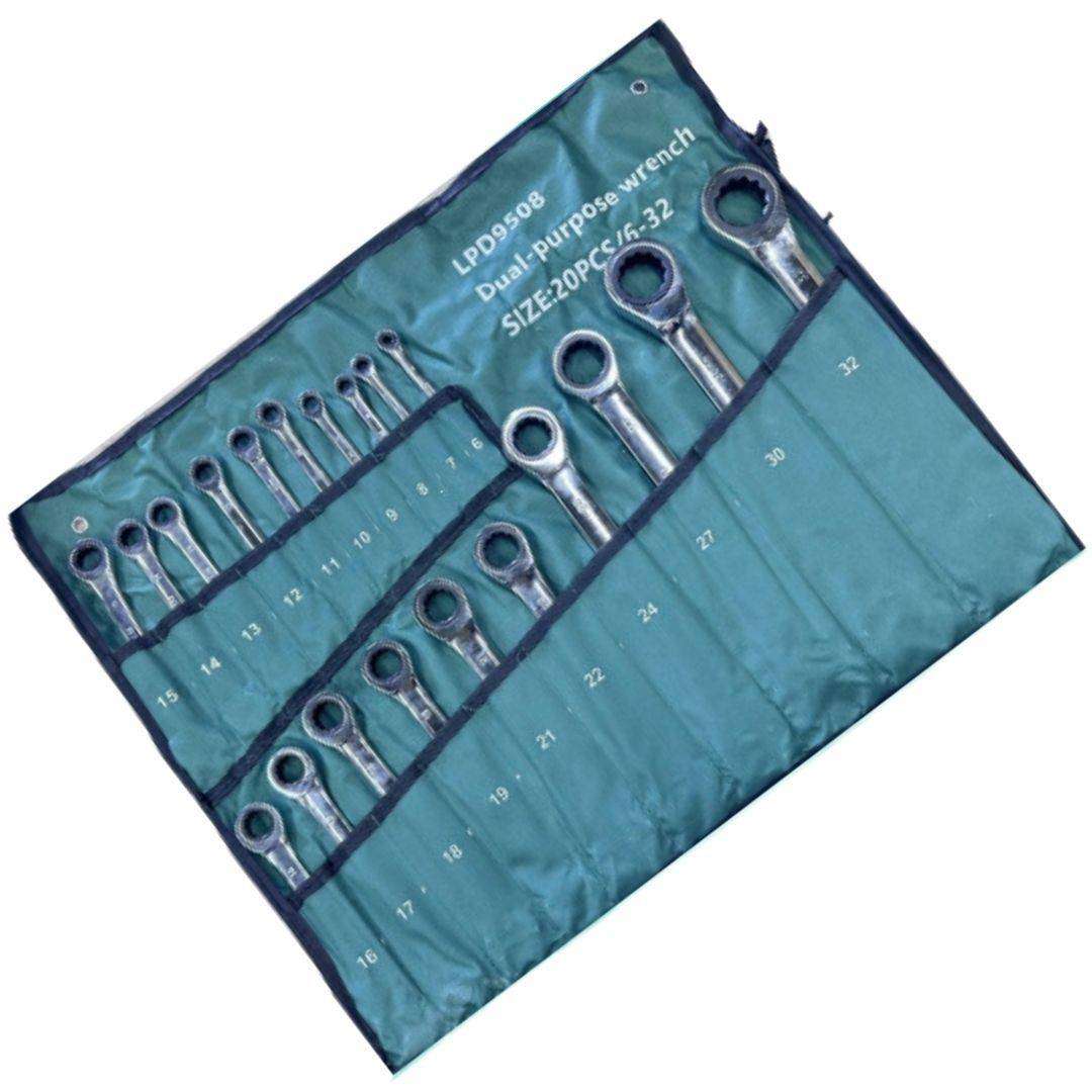 Set of Combination Ratchet Wrenches 20pc