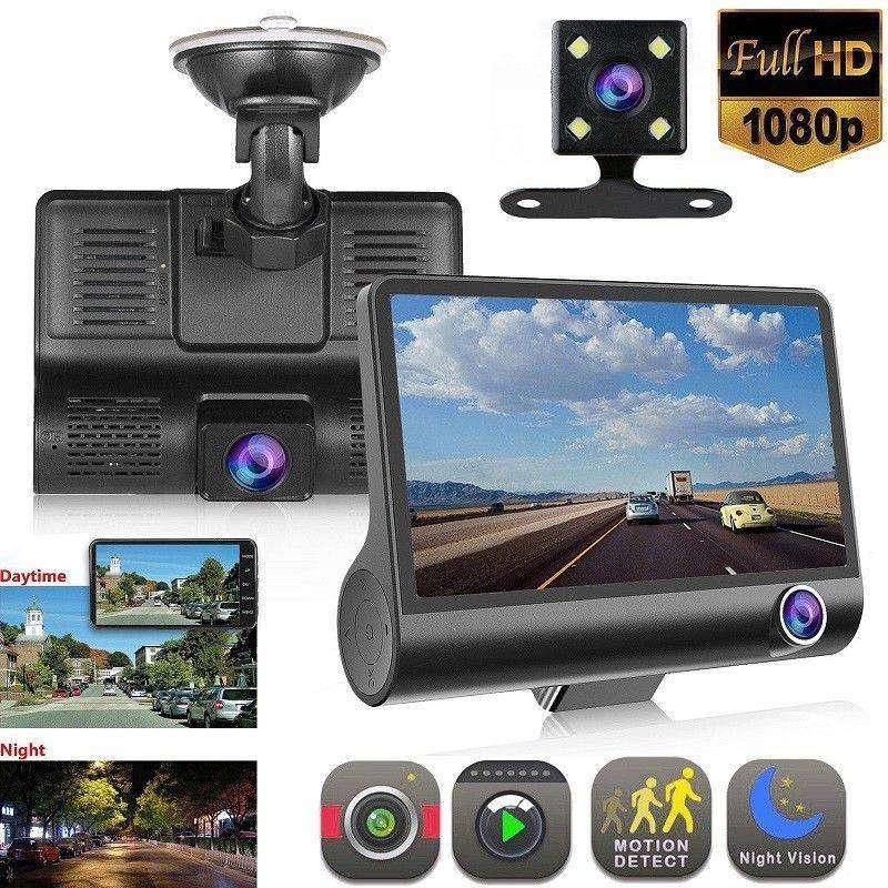 Car DVR Dash Cam Camera Video Recorder Rear View G-sensor