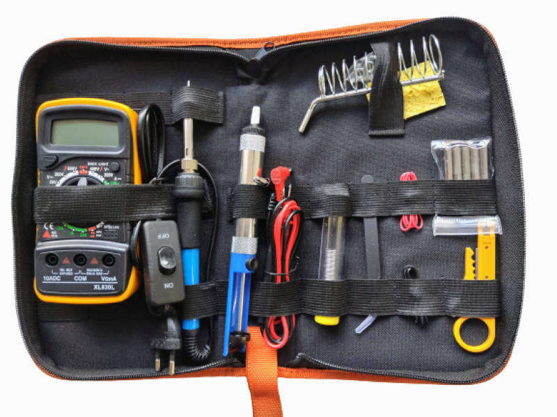 16 Piece Soldering kit and Stand with Multi Meter