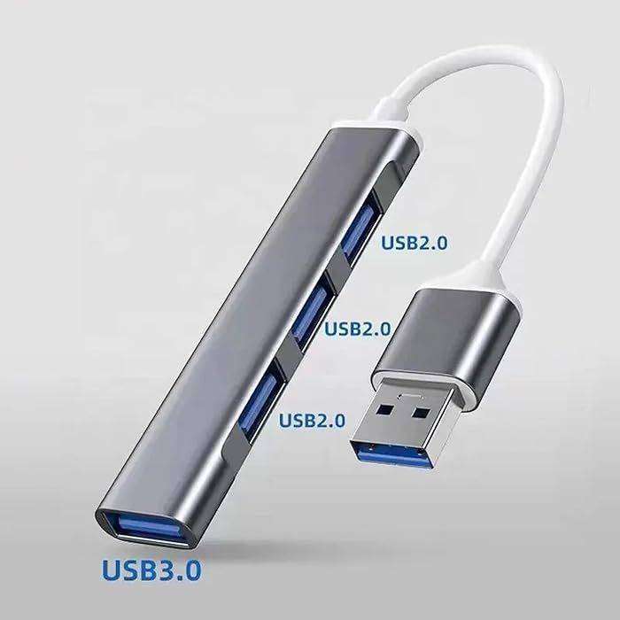 USB Hub 3.0 | 4-Port USB Ultra Slim Data Hub USB Splitter Extension Hub (GD