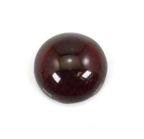 Garnet - Fine Deep Red Round Cabochon - 1,90cts