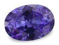 Tanzanite (Created) - Vibrant Blue Purple Oval Facet - 1,25cts