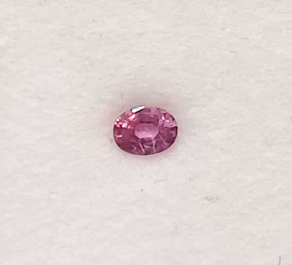 Sapphire - Bright Pink Oval Facet - 0,64cts