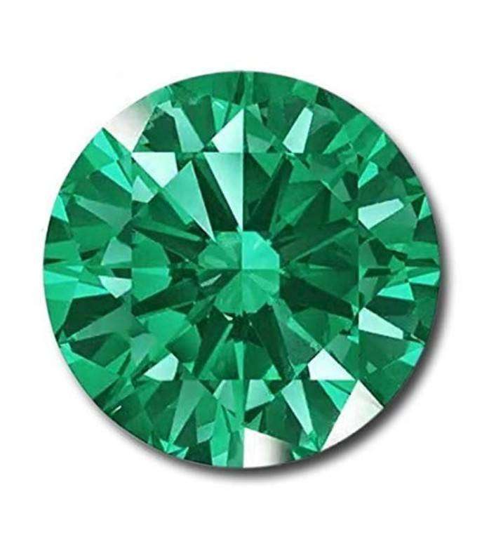 Natural Diamond - Green Round Brilliant Cut - 0,07cts