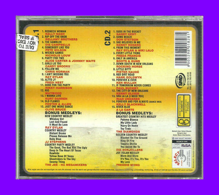 Music CD - 30 Goue Country Sokkie Treffers