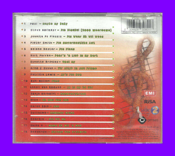 Music CD - Die Grootste Afrikaanse Opskop In Die Hart Van Die Park.