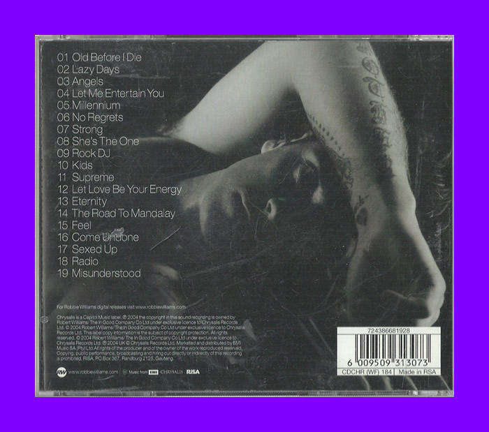 Music CD - Robbie Williams Greatest Hits