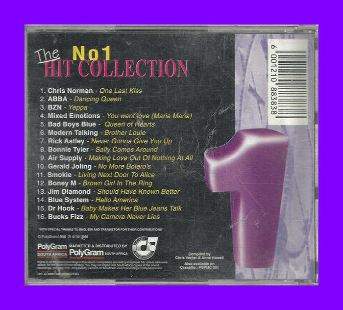 Music CD - The No 1 Hit Collection