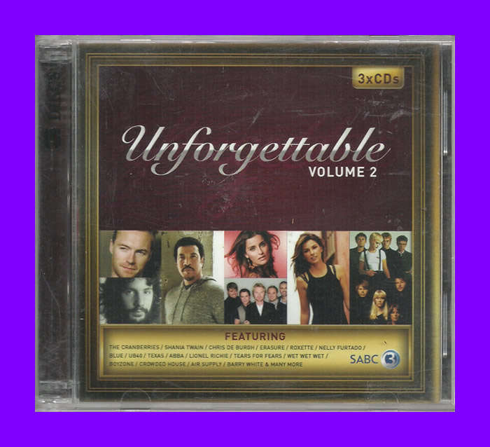 Music CD - Unforgettable Vol 2 (Disc 2 and 3 ONLY)