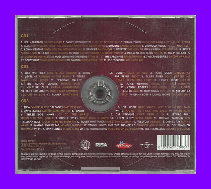 Music CD - Unforgettable Vol 2 (Disc 2 and 3 ONLY)