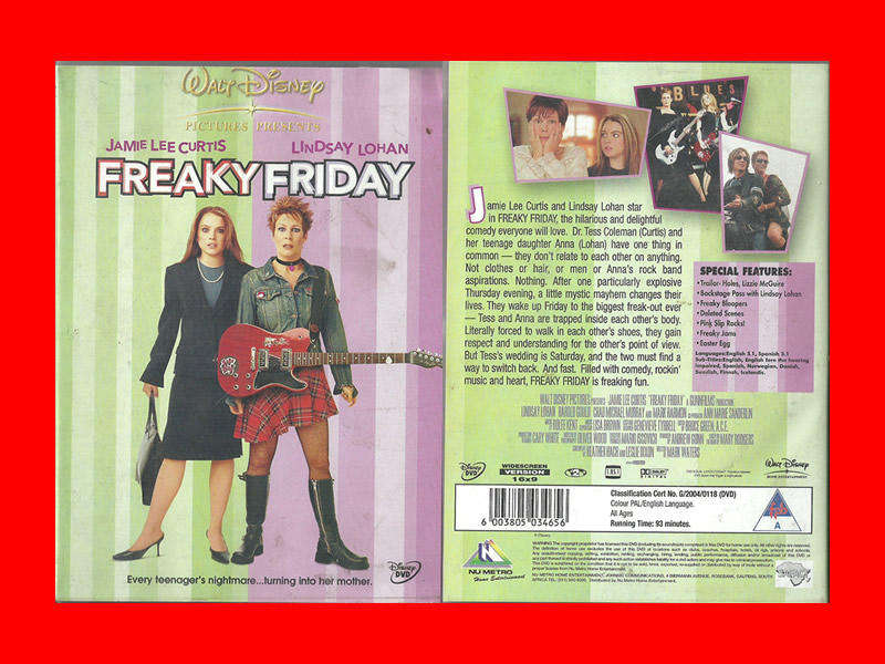 DVD - Freaky Friday  - Region 2 Edition