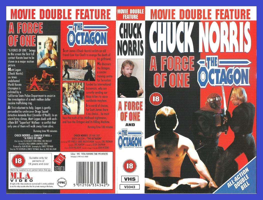 VHS Tape - Double Feature: A Force Of One / The Octagon